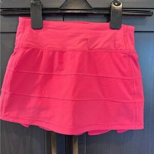 Lululemon Pace Rival Skirt, Size 0, Pink, EUC